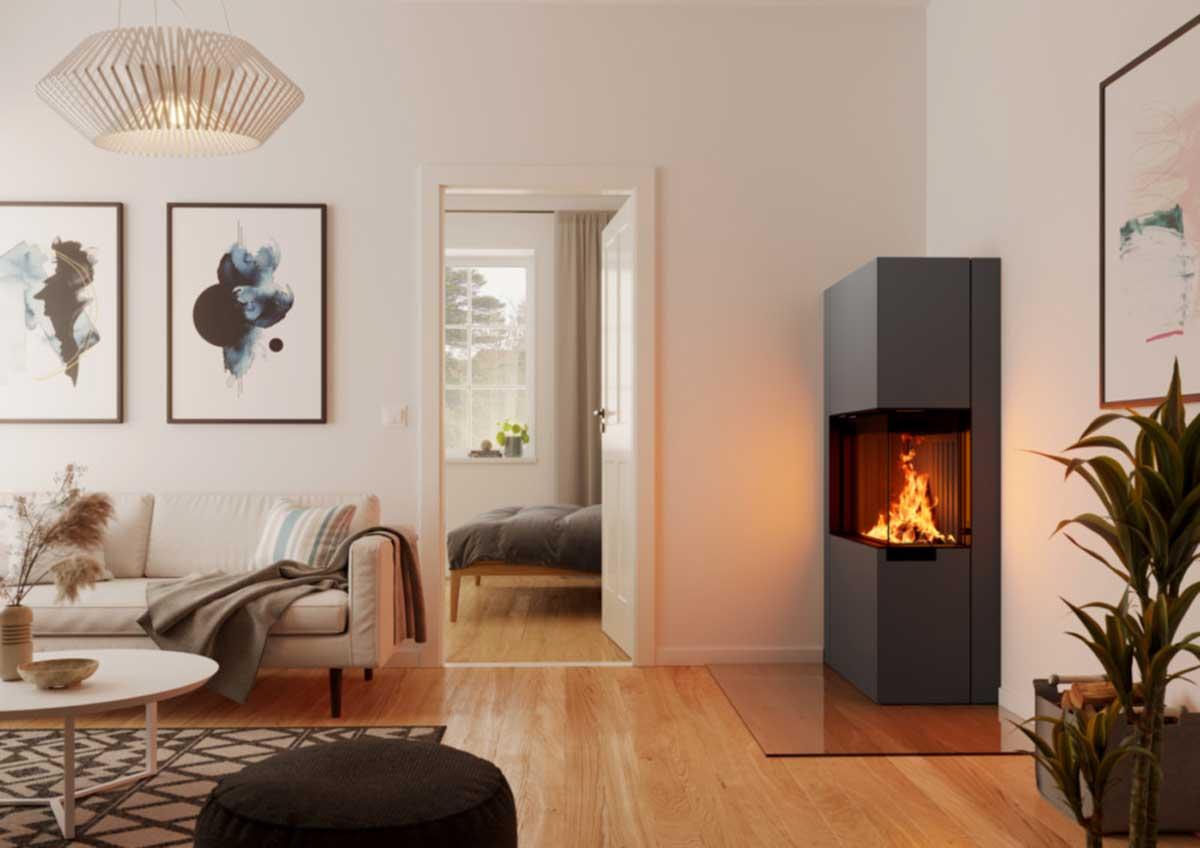 Spartherm stove Zirkon 2R Living Fire